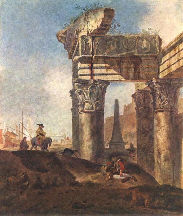 WEENIX, Jan Baptist Ancient Ruins oil painting picture